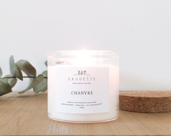 Hemp - Handmade candle scented with natural soy wax