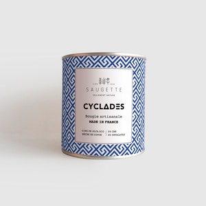 Cyclades - Handcrafted candle scented with natural soy wax