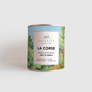 La corse - Bougie artisanale parfumée à la cire de soja naturelle