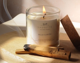 Palo Santo - Handcrafted scented candle made with natural soy wax