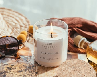 Sunbathing - Handmade scented candle made with natural soy wax