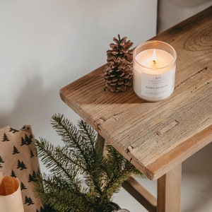 Forêt de sapins - Bougie artisanale parfumée à la cire de soja naturelle