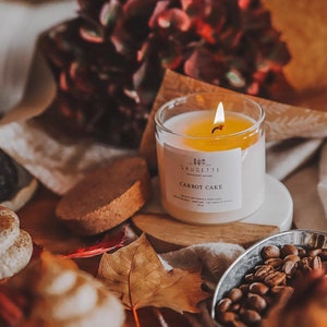 Carrot Cake Artisanal Candle Scented With Natural Soy Wax Etsy