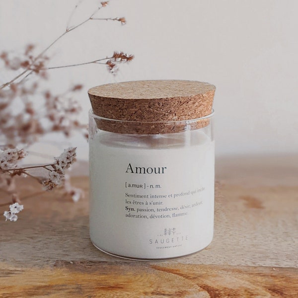 Amour - Bougie artisanale