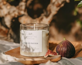Sous le figuier - Bougie artisanale parfumée à la cire de soja naturelle
