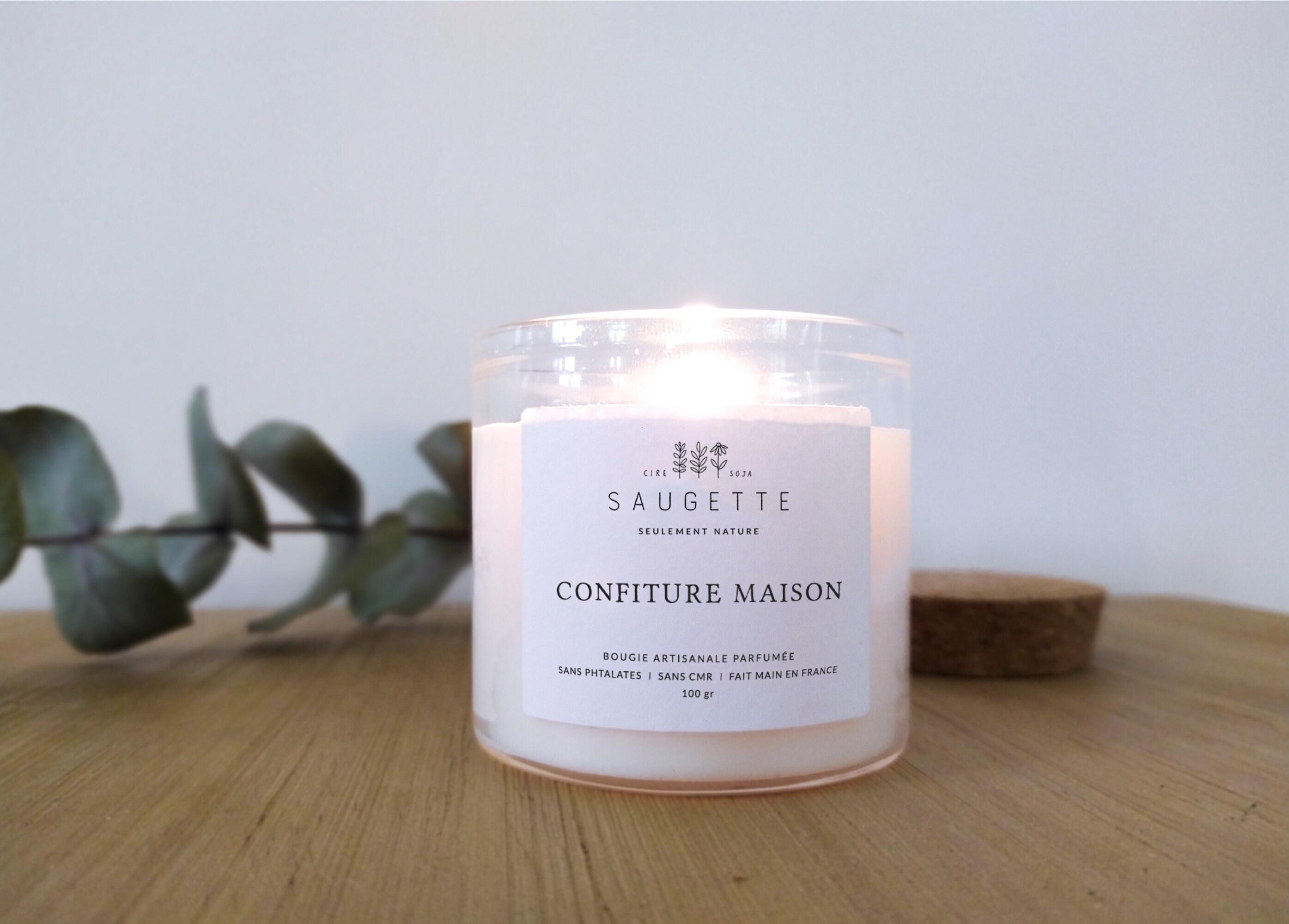 Confiture Maison - Bougie Artisanale Parfumée à La Cire de Soja Naturelle