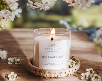 Orange Blossom - Handmade scented candle made with natural soy wax