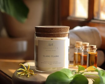 Ylang ylang - Handmade scented candle with natural soy wax