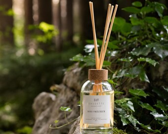Precious wood - Room fragrance diffuser and its 8 natural fiber reeds