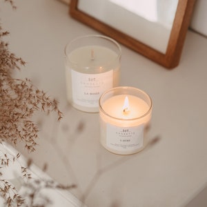 L&#39;aube - Bougie artisanale parfumée à la cire de soja naturelle
