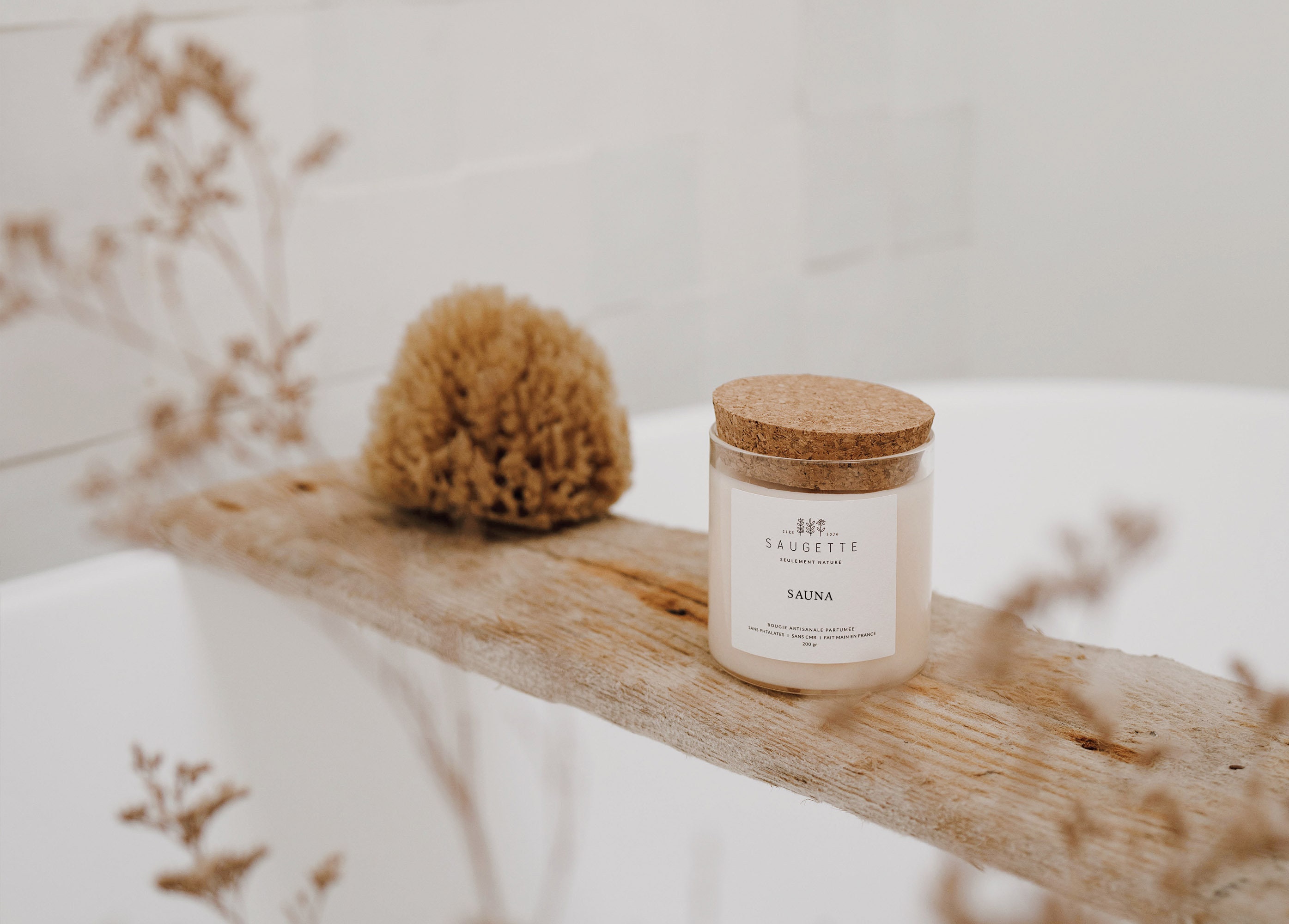 Echappée Zen - Assortiment de 3 Bougies Artisanales Parfumées à La Cire Soja Naturelle Fleur d'orang