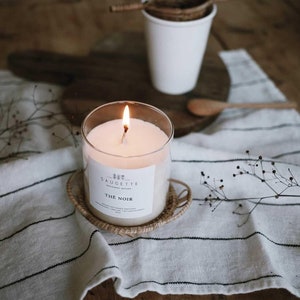 Thé noir - Bougie artisanale parfumée à la cire de soja naturelle