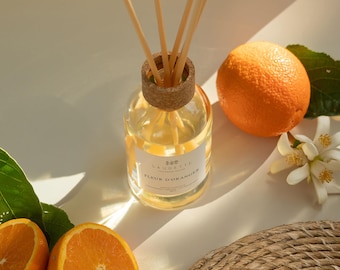 Orange Blossom - Room fragrance diffuser with 8 natural fiber reeds