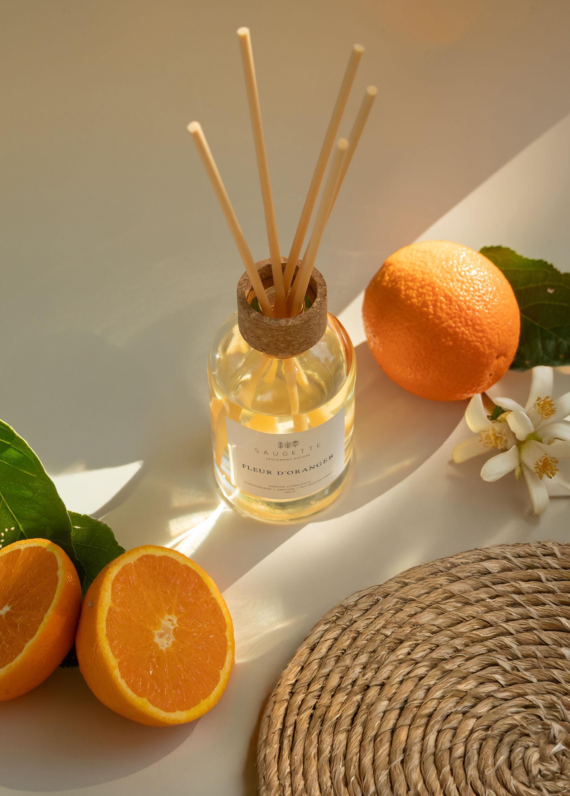 Orange Blossom - Room Fragrance Diffuser With 8 Natural Fiber Reeds