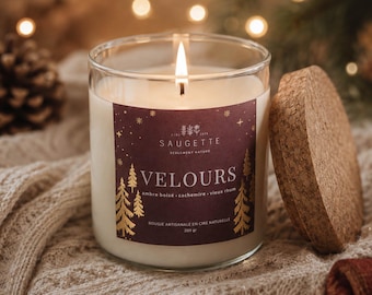 Velvet - Handcrafted scented candle made with natural soy wax
