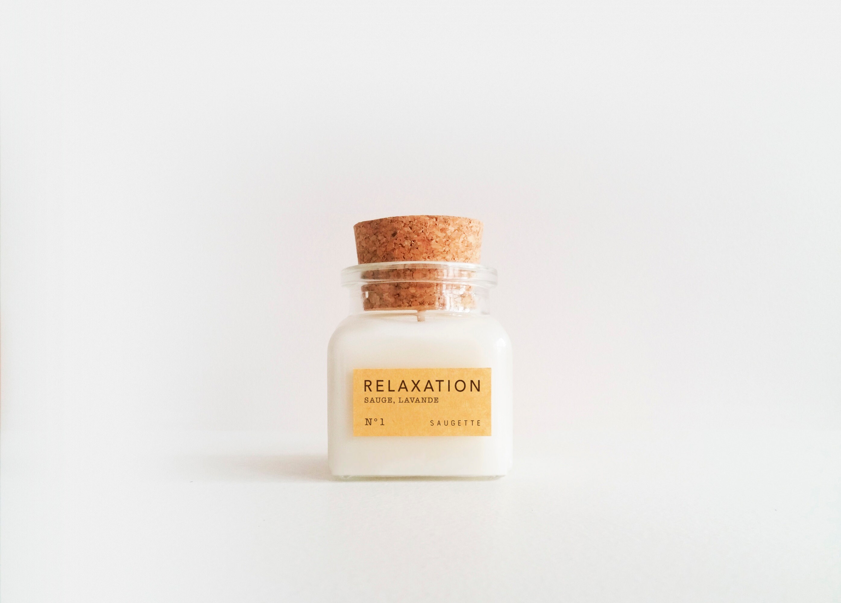 Relaxation Sauge et Lavande Fine - Bougie Parfumée Aux Huiles Essentielles Biologiques