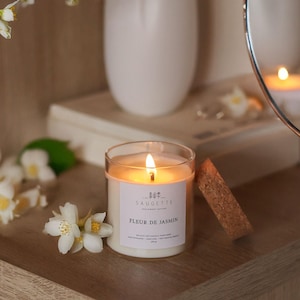 Jasminblüte - Handgemachte Duftkerze aus natürlichem Sojawachs