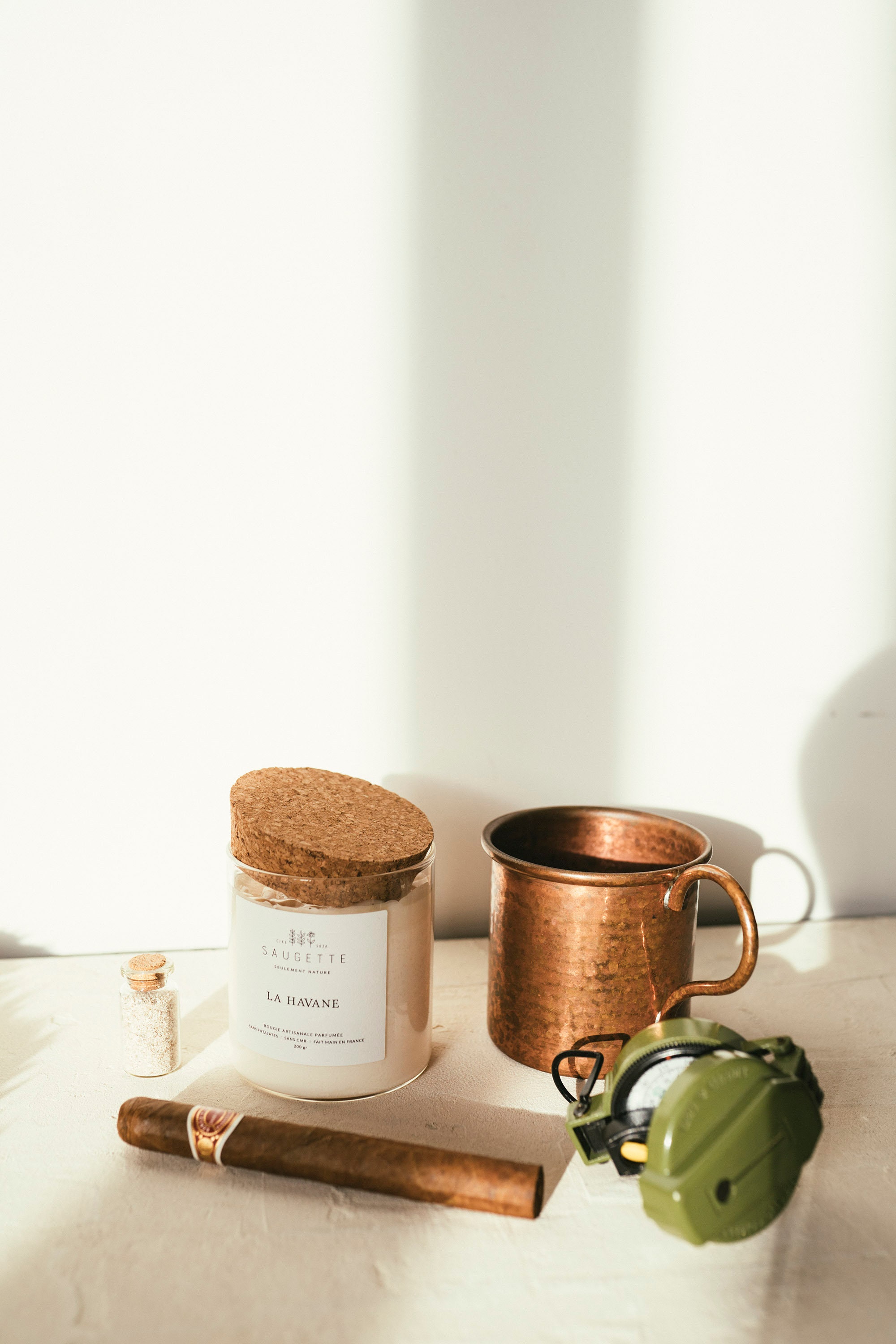 La Havane - Bougie Artisanale Parfumée à La Cire de Soja Naturelle