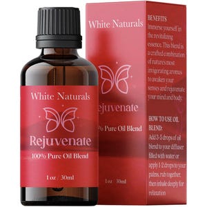 Rejuvenating Essential Oil Blend,Organic Energizing Aromatherapy Oil for Skin and Mind, 100% Pure & Natural Essential Oil for Relaxation 1oz