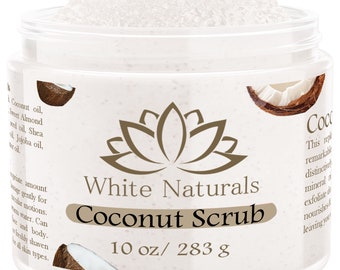 Bio-Kokosnuss-Gesichts- und Körperpeeling, bestes Peeling, nährend und feuchtigkeitsspendend, sanftes Peeling und Reinigung, tolles Geschenk für Frauen
