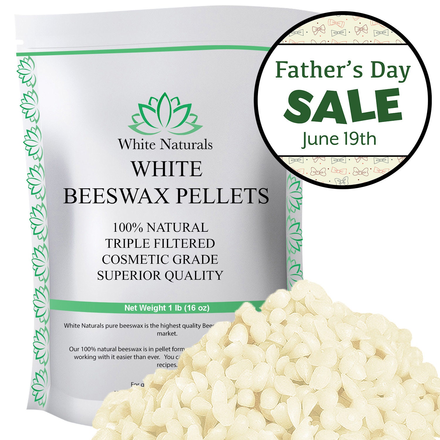 Wax Home & Hobby Candle Making 12 oz WHITE BEESWAX Pastilles Beads 100 ...
