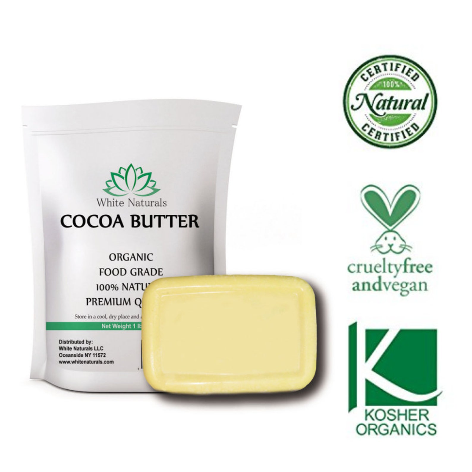 Bulk Raw Cocoa Butter 10 lb Unrefined Pure Grade A Etsy