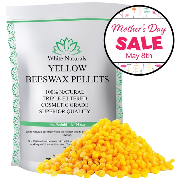 Organic Yellow Beeswax Pellets 10 Lb Pure Natural Cosmetic | Etsy