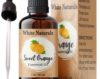 Ätherisches Bio-Süßorangenöl, therapeutische Qualität, 100% reines natürliches Orangenöl für Stimmungsaufheller, erfrischend, klarer Kopf mit Diffusor
