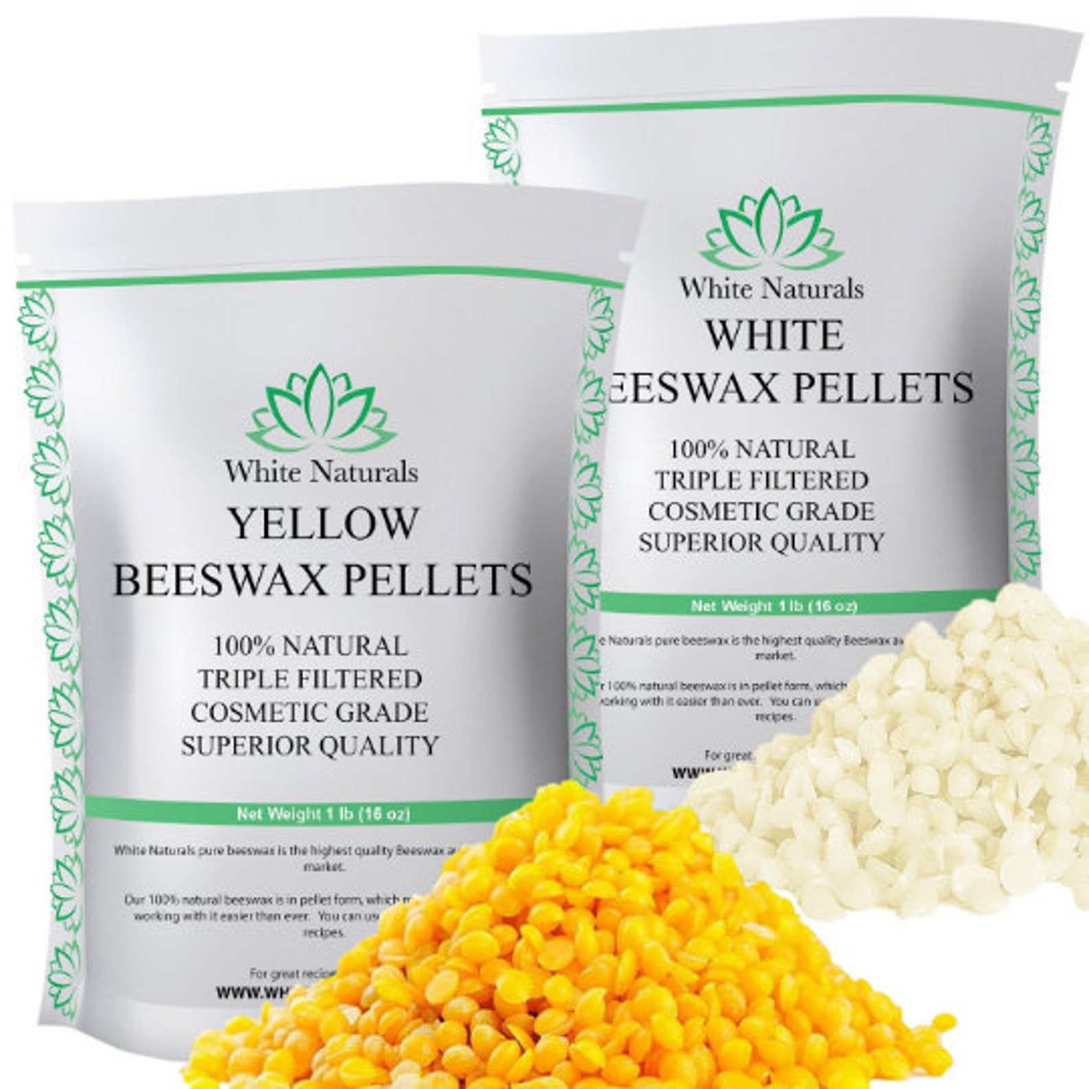 Bulk White Beeswax Pellets 22 lb Pure Organic Cosmetic Etsy