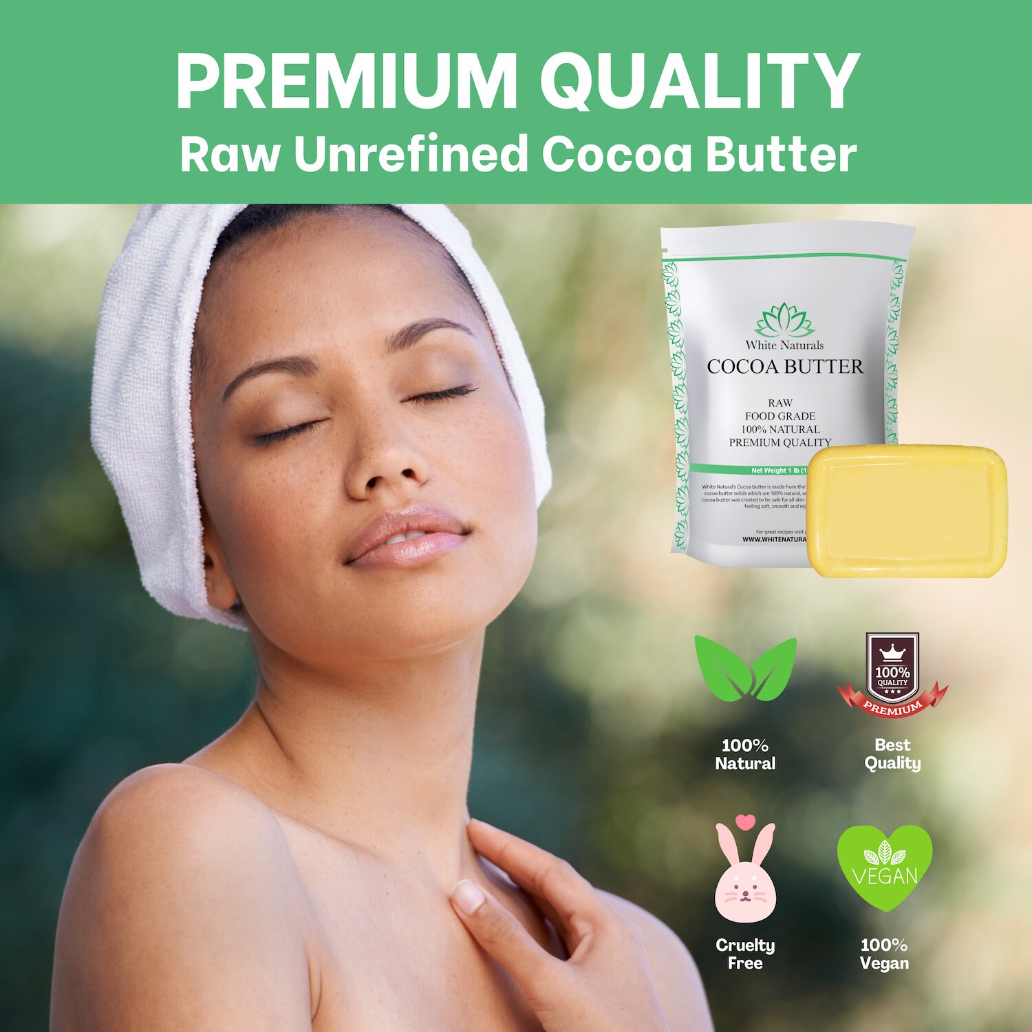 Organic Cocoa Butter 2 lb Unrefined Food Grade Perfect For Etsy