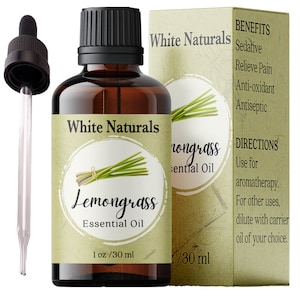 Huile essentielle de citronnelle, 100 % pure et naturelle, non diluée, huile de qualité thérapeutique de première qualité pour diffuseur, aromathérapie, peau, visage et cheveux 1 oz