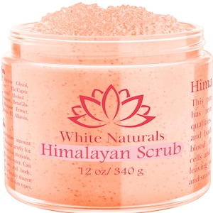 Himalayan Salt Scrub, Gentle Exfoliating Body Scrub, Pink Salt Face Scrub, Remove Dead Skin Cells, Exfoliator Bath Soak Scrub For Soft Skin