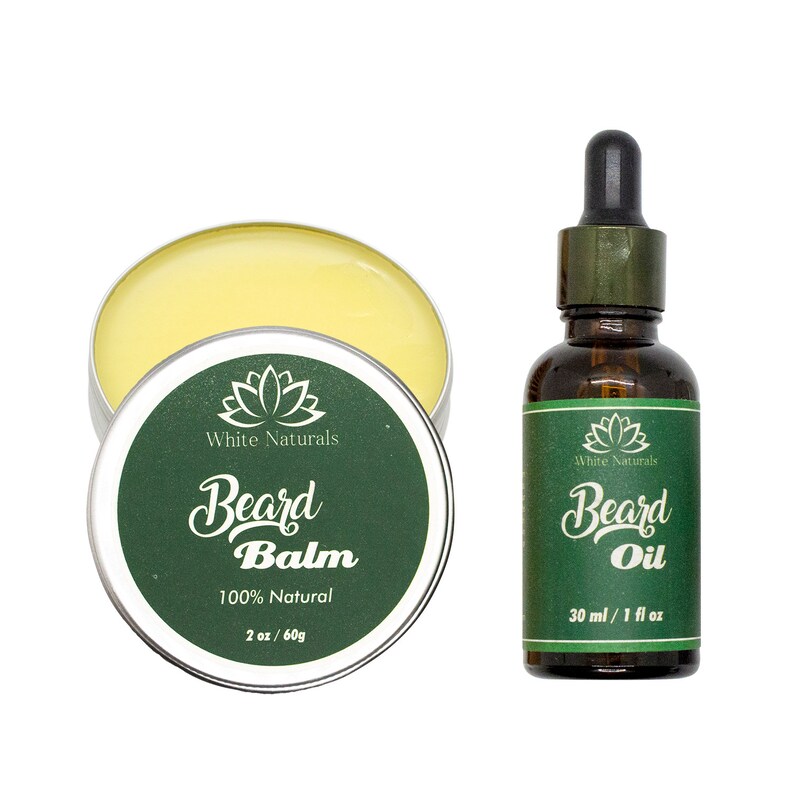 Beard Balm & Oil Kit for Men Organic Beard Conditioning Etsy
