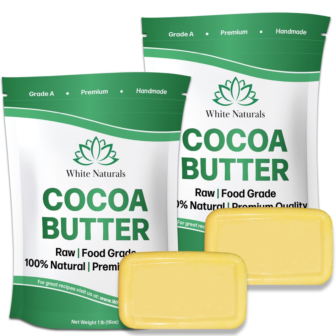 Beurre De Cacao 100% Biologique Non Raffiné Cru - 1 Kg - Pur Et Naturel - Neuf