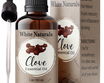 Clove Essential Oil, 100% Pure, Premium Quality Aromatherapy Oil Relief & Promotes Healthy Gums, Clove Oil for Tooth Aches, Soothe Headaches