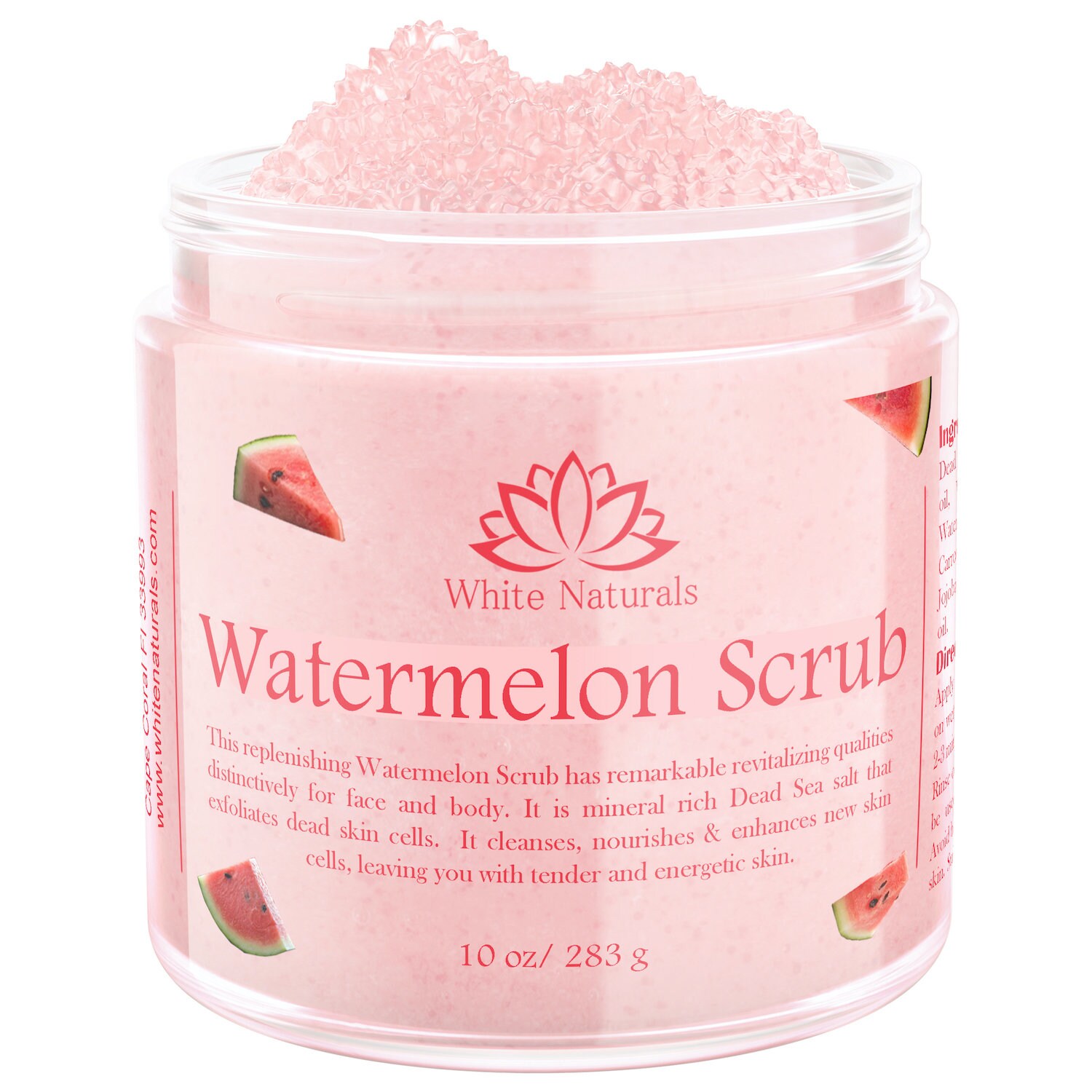 Watermelon Scrub Organic Exfoliator Bath Scrub Gently Etsy