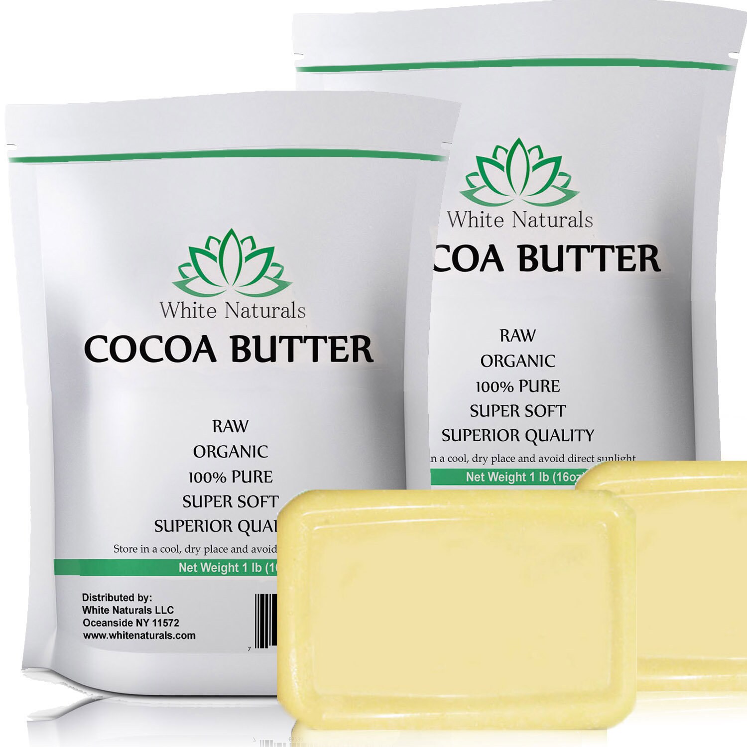 Raw Bulk Cocoa Butter 2 lb Unrefined Pure Natural Grade A Etsy