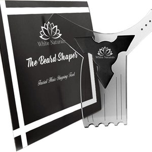 Beard Shaping Tool Guide For The Bearded Men, Perfect Gift For Valentine's Day, Best Styling Template for Perfect Line Up and Edging