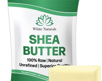 Unraffinierte afrikanische Sheabutter 8 Unzen, rein, roh, Klasse A, perfekte Feuchtigkeitscreme für die Haut, DIY Lippenbalsam Dehnungsstreifen Ekzem Akne