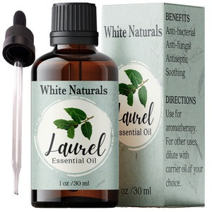 Organic Laurel Leaf Essential Oil, 100% Pure Therapeutic Grade Natural Homeopathic Aromatherapy Scented Bay Essential Oil for Diffuser 1oz