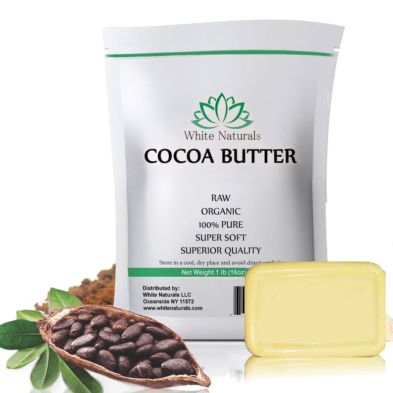 Raw Cocoa Butter Bulk 5 lb Unrefined Pure Natural Organic Etsy
