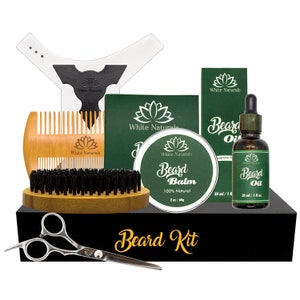 Beard Kit For Men, Beard Kit Set, Best Gift for Valentine's Day, Birthday gift, Father Gift, Men's Gift Set,Anniversary Gift for Bearded men