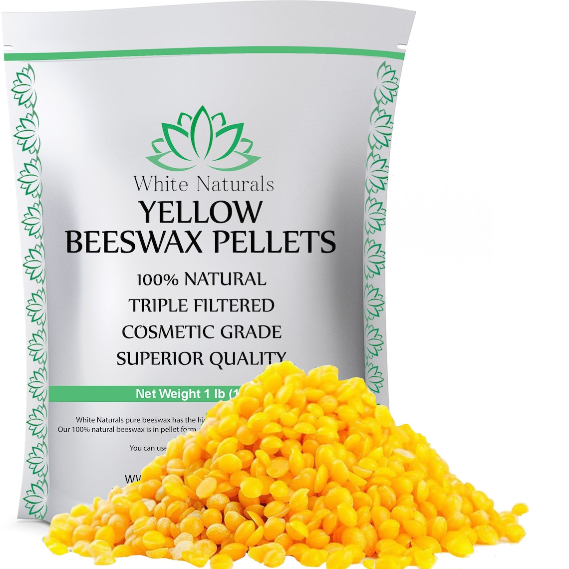 Bulk Organic Yellow Beeswax Pellets 22 lb Pure Natural Etsy