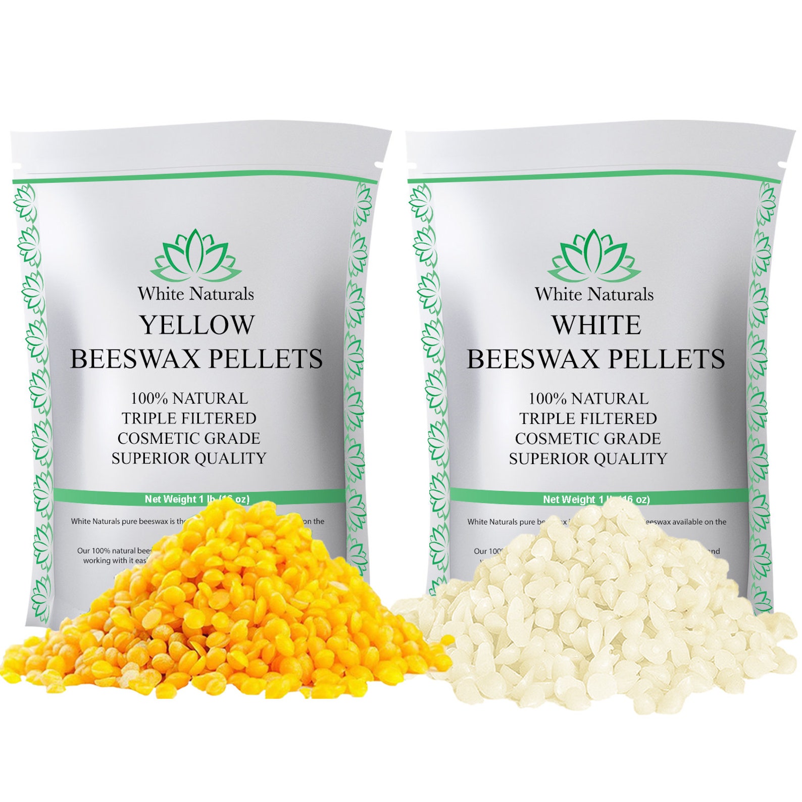 Bulk White Beeswax Pellets 10 Lb Pure Organic Superior Etsy UK