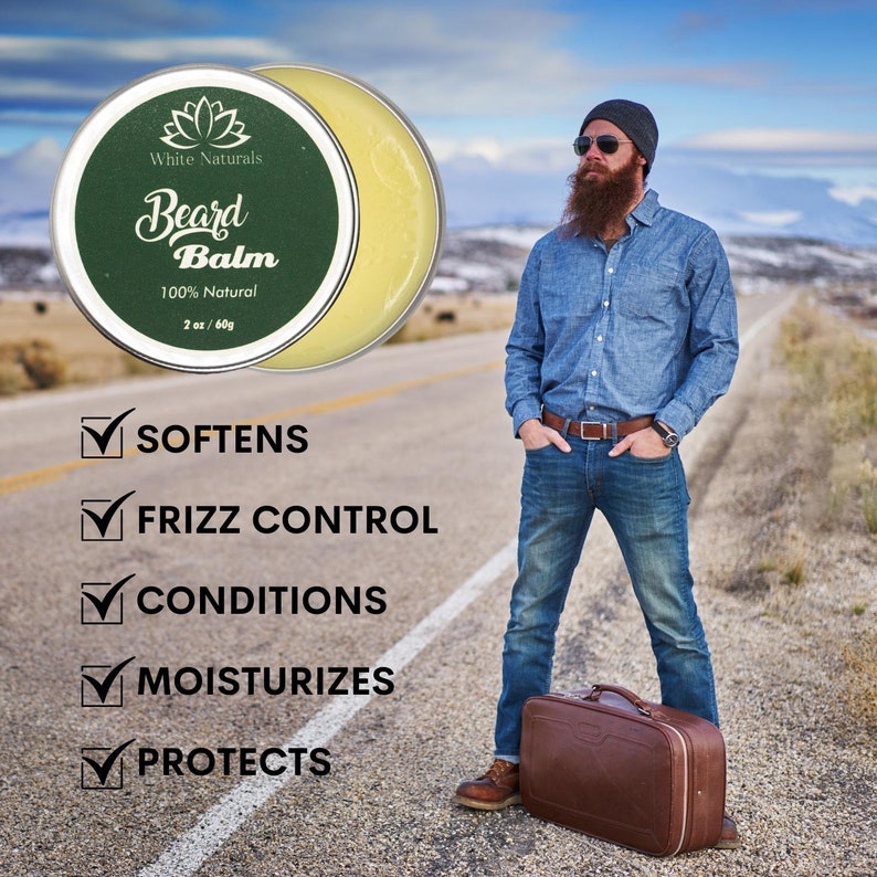 Beard Balm & Oil Kit for Men Organic Beard Conditioning Etsy