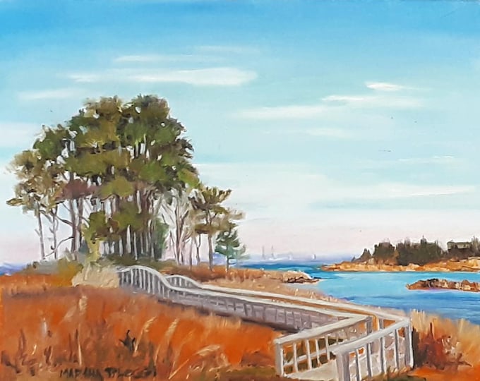Original Oil Painting of East Neck National Wildlife Refuge in Rock Hall, MD.