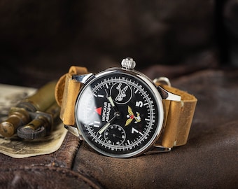 Reloj de aviación naval vintage de la URSS, Shturmanskie Gagarin, restaurado