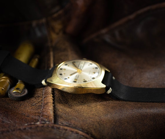Soviet watch," Slava '' , vintage  watch, Mens wa… - image 3