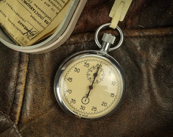 Cronometro d'epoca dell'URSS, raro orologio meccanico da uomo