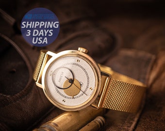 Ultra rare watch," RAKETA COPERNIC '', vintage Copernicus watch, mechanical watches, Mens watch, USSR watch